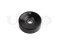 Drive belt tensioner pulley thumb