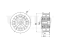 Drive belt idler pulley thumb