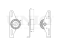 Drive belt tensioner pulley thumb