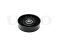 Drive belt tensioner pulley thumb
