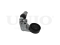Drive belt tensioner with pulley thumb