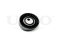 Drive belt tensioner pulley thumb