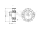 Drive belt tensioner pulley thumb