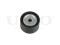 Timing belt idler pulley thumb