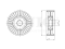 Drive belt tensioner pulley thumb