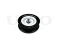 Drive belt idler pulley thumb