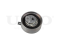 Timing belt tensioner with pulley thumb