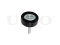 Drive belt idler pulley thumb