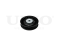 Drive belt tensioner pulley thumb