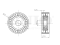 Drive belt tensioner pulley thumb