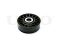Drive belt idler pulley thumb