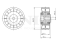 Drive belt idler pulley thumb