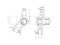 Drive belt tensioner bar thumb