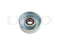 Drive belt tensioner pulley thumb