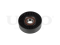 Drive belt tensioner pulley thumb