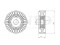 Drive belt tensioner pulley thumb