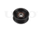 Drive belt tensioner pulley thumb