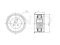 Timing belt tensioner pulley thumb