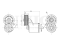 Drive belt tensioner with pulley thumb