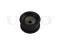 Drive belt tensioner with pulley thumb