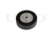Drive belt idler pulley thumb