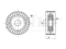 Drive belt tensioner pulley thumb
