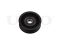Drive belt idler pulley thumb