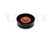 Drive belt tensioner pulley thumb
