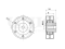 Timing belt idler pulley thumb