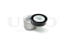 Drive belt tensioner with pulley thumb