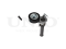 Drive belt tensioner with pulley thumb