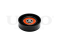 Drive belt tensioner pulley thumb