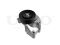 Drive belt tensioner with pulley thumb