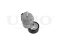 Drive belt tensioner with pulley thumb
