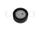Drive belt tensioner with pulley thumb
