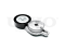 Drive belt tensioner with pulley thumb
