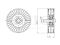 Drive belt idler pulley thumb