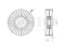 Drive belt tensioner pulley thumb