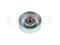 Drive belt tensioner pulley thumb
