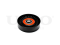 Drive belt tensioner pulley thumb