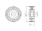 Drive belt tensioner pulley thumb