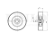 Drive belt idler pulley thumb