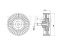 Drive belt tensioner pulley thumb