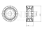 Drive belt tensioner pulley thumb