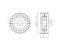 Drive belt tensioner pulley thumb
