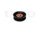 Drive belt idler pulley thumb