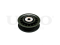 Drive belt idler pulley thumb